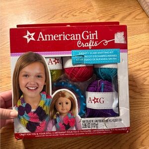 American Girl Crafts Knitting Kit with Colorful Yarn